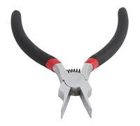 Fockety Pinza a becchi piatti 5,31 pollici, pinza sottile antiscivolo con impugnatura liscia in lega di nichel e ferro, pinza per gioielli per piegare lamiere e fili, elettronica