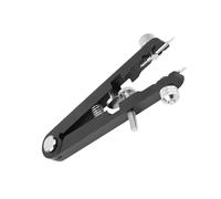 Fockety Pinza per Barra a Molla, Strumento di Riparazione Durevole Dell'orologio con Perni Facile Regolazione del Braccialetto per gli Appassionati di Orologi in Acciaio Inossidabile a 8 Pin (BLACK)