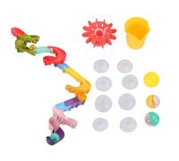 Fockety Pista Scivolo Giocattolo da Bagno, Set di Pista Rimovibile con Forte Ventosa per Bambini da 1 a 6 Anni, Set da Gioco con Scivolo a Parete per Vasca da Bagno, Giocattolo da