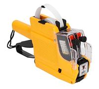 Fockety Pistola per Cartellini del Prezzo Efficiente Marcatore di Etichette a Due Righe per Uso Al Dettaglio in Ufficio Rosso/Blu/Giallo (#12)