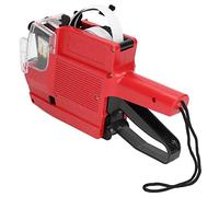 Fockety Pistola per Cartellini del Prezzo Efficiente Marcatore di Etichette a Due Righe per Uso Al Dettaglio in Ufficio Rosso/Blu/Giallo (#11)