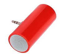 Fockety Plug Wireless in 3,5 Mm Jack Mini Altoparlanti Compatto Corpo per Lettore Musicale, Adatto a Tutti i Dispositivi Digitali (rosso)