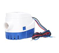 Fockety Pompa di Sentina Elettrica Automatica per Acqua ABS Compatta Durevole per la Purificazione Dell'acqua e lo Scarico delle Acque Luride di Sentina della Nave (DC12V 600GPH)