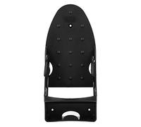 Fockety Portaferro Elettrico, Resistente Al Calore, Durevole, Mensola a Muro 2 in 1, per Bagno, Casa, Materiale PBT Senza BPA (BLACK)