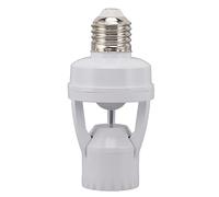 Fockety Presa per sensore di Movimento, Adattatore per Lampadina a Vite PIR Motion E27 Presa per Luce attivata dal Movimento, Presa per Lampadina di Sicurezza del Movimento