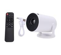 Fockety Proiettore cinematografico, proiettore portatile multiporta a basso rumore, rotazione di 240°, piccolo video HD Wi-Fi per la casa, compatibile con interfaccia multimediale