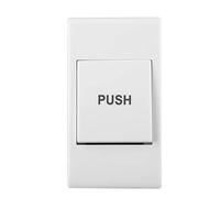 Fockety Pulsante di Controllo della Porta Interruttore Resistente Al Fuoco Durevole per il Controllo degli Accessi del Ministero degli Interni Materiale ABS Bianco