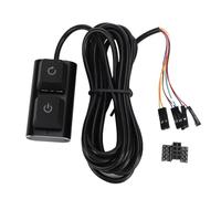 Fockety Pulsanti di Accensione per PC, Prolunga per Interruttore di Alimentazione del Computer Desktop con Cavo da 2 M, Luci LED a 7 Colori, Interruttori Meccanici, per Controllo Esterno