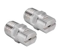 Fockety Punta di Spruzzo a Ventaglio Piatto Ugello Nebulizzatore Grandangolare in Acciaio Inossidabile Durevole per la Pulizia e la Rimozione della Polvere 2 Pezzi (95°)