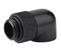 Fockety Raccordi del Tubo in Ottone Angolare a 90 Gradi Easy Installazione Connettore del Gomito di Raffreddamento Ad Acqua per Radiatori per PC (BLACK)