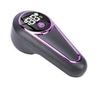 Fockety Rasoio per Tessuti, Levapelucchi Elettrico Ricaricabile per Rimuovere Pelucchi, Rasoio Portatile per Maglioni con 6 Lame a Foglia e Display LED per Vestiti, Mobili, Divano (Grigio Viola)