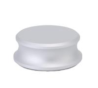 Fockety Registra lo Stabilizzatore di Peso, un Morsetto di Peso del Giradischi con Tampone Protettivo per Lettore a Disco in Vinile, Materiale in Lega di Alluminio, Smorzamento delle (SILVER)