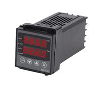 Fockety Regolatore di Temperatura PID, Regolatore di Temperatura Digitale, Termostato PID Intelligente con relè A Stato Solido de 10 A, Termocoppia Tipo K, Doppia Uscita