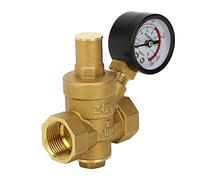 Fockety Riduciatore del Regolatore della Pressione Dell'acqua in Ottone con Misuratore, Regolabile per Uso Domestico, Riduttore di Pressione in Ottone DN20 per L'apparecchiatura Dell'acqua di