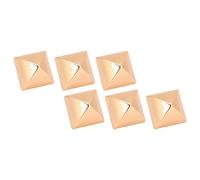 Fockety Rivetti a Vite a Punta Quadrata, Rivetti Punk Piramide in Lega di Zinco con Aspetto Elettroplato per Borse in Pelle per le Scarpe Riparazioni e Decorazione (GOLD)