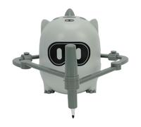 Fockety Robot disegnatore per bambini, giocattolo robot per dipingere con 100 carte con parole, 12 pennarelli colorati e 10 penne nere, giocattolo educativo per imparare a disegna (GREEN)