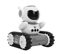 Fockety Robot Giocattolo Telecomandato, Robot Intelligente Interattivo con Luci a LED e Ruote per Cingoli, modalità di Programmazione e Funzione Interfono, per Bambini Dai 3 Ai 5 Anni