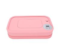 Fockety Scaldasalviette per Neonati, Dispenser Pieghevole a Riscaldamento Rapido, Porta Salviette con 3 Livelli di Regolazione della Temperatura per Adulti, Uso Domestico (Rosata)