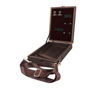 Fockety Scatola portaoggetti in legno per scrittori,borsa a tracolla retrò multifunzionale, borsa portautensili portatile per artisti,contenitore per pennelli de pittura per esterni