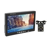 Fockety Schermo Monitor Retrovisore A Colori TFT LCD DA 7 Pollici per Auto, Visione Notturna HD 1080p Monitor Telecamera Di Backup per Veicolo Con TeleComanando IR, Ampio Schermo A Cololi