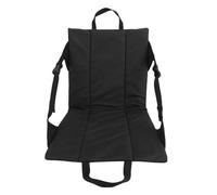 Fockety Sedia da Stadio, Sedile da Stadio Leggero e Confortevole Sedia Pieghevole Alla Moda Cuscino Pieghevole con Supporto per la Schiena per Festival Musicali Pesca All'aperto (BLACK)