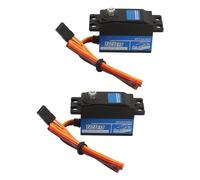 Fockety Servomotore Digitale da 2 Pacchi da 12 Kg, Servomotore Rc a Coppia Eletata con Avvisatore Acustico, Servo Sterzo con Ingrangigi Interanete in Metallo per Auto Rc 1/10, Robot