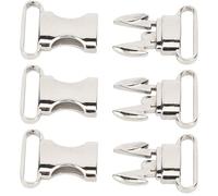 Fockety Set di 3 Fibbie in Tessuto Metallico, Leggere per il campeggio. Colore: Come Mostrato Nelle Immagini