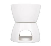 Fockety Set di Pentola di Fonduta in Ceramica, Produttore di Fonduta di Burro di Formaggio Al Cioccolato da 300 Ml con Base Non Slip e Smalto Liscio, per la Lavastoviglie da Forno a