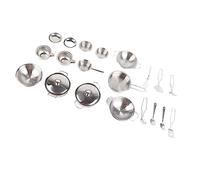 Fockety Set di Pentole da Cucina per Ragazzi e Ragazze, in Acciaio Inox, per Bambini, Aiuta a Sviluppare L'intelligenza - Set di Pentole, Utensili da Cucina, per Il Gioco Fantasioso dei Bambini (25