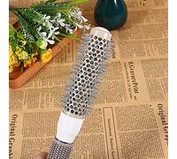 Fockety Set Spazzole Per Parrucchieri, Pettine Rotondo In Ferro Ceramico Resistente Alle Alte Temperature Con Manico Antiscivolo, Denti Flessibili In Nylon Per Massaggio Del Cuoio Capelluto, Adatto