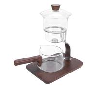 Fockety Set Teiera Magnetica, Teiera in Vetro Borosilicato Ad Alta Separazione Dell'acqua con Tazza per l'equità da 350 Ml e Serbatoio per il tè da 300 Ml, con Manico Magnetico, per