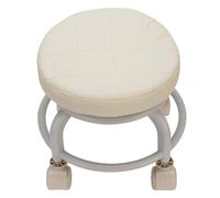 Fockety Sgabelli A Bassa Rotolamento, Sedile A Sedere in Pelle Rotante A 360 ° PU PULLO ROLLER LOW RULLO CON RUORE A RASTER, Imbottitura Morbida Comoda Sedile A Rulli Moderni Rotondi