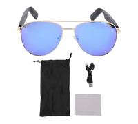 Fockety Smart Ai Translator Glasses, Porized Glasses con Traduzione in Tempo Reale per Oltre 100 Lingue, con Altoparlante Microfono Incorporato per le Chiamate di Viaggio di Viaggio