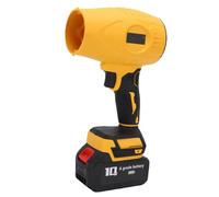 Fockety Soffiatore per foglie a batteria, soffiatore per foglie portatile leggero da 800.000 giri/min con ugello esteso, batterie da 4,0 Ah e caricabatterie per la pulizia del (Spina europea)