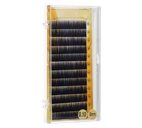 Fockety Sopracciglia Artificiali Piacevolmente Morbide e Curve per Creare Volume e Riempire gli Spazi, Leggere e Riutilizzabili per i Professionisti della Bellezza, Nero, Confezione 12 (9 mm)