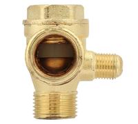 Fockety Sostituzione in Lega di Zinco della Valvola di Ritegno del Compressore d'Aria, Accessori per Tubi Unidirezionali a Tre Vie per i Meccanici Domestici del Garage