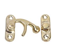 Fockety Sostituzione Perfetta, Set di Ganci Hasp da 30 Pezzi, Elevata Durezza e Buona qualità, 1,26X1 Pollice, Bronzo/argento/giallo, per Artigiani, Produttori di Scatole e Fai da Te (gancio destro