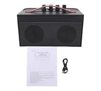 Fockety Speaker di Chitarra Acustica da 30 W, Amplificatore di Chitarra Wireless BT 5.0 Portatile con Suono Chiaro di Distorsione Riverbero, Jack per Cuffie per Chitarra Acustica