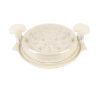 Fockety Strumento per Tritare il Pollo, Strumento per Tritare il Petto di Pollo Grande per Cucina, Tritacarne Visibile con Manico Ergonomico Coperchio Trasparente per Carne di Maiale (WHITE)