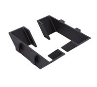 Fockety Supporto da Parete per Racchetta da Tennis, 2 Ganci in Plastica per Racchette, con Design Robusto e Antiscivolo per Recinzione del Campo, Garage, Palestra, Decorazioni per la (Black)