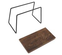 Fockety Supporto per Gocciolotore per caffè Pour Over, Portabicchieri con Filtro da 1-2 Tazze, Supporto per Gocciolotore per caffè in Metallo con Guaina in Pelle per Filtri a Cono (1 tazza