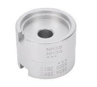 Fockety Supporto per Movimento Orologio, Supporto per Movimento NH35 con Presa in Lega di Alluminio, per Riparazione Orologio con Scatola di Immagazzinaggio per Movimenti 2824 2892 8200 2813 NH35 NH36