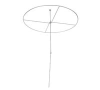 Fockety Supporto per Piante Tondo in Acciaio Inossidabile | Gabbia di supporto per piante da giardino per piante rampicanti con anello metallico regolabile per peonie e viti