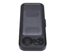 Fockety Supporto per telefono da doccia, altoparlante Bluetooth touchscreen impermeabile con suono nitido, supporto a parete per bagno, compatibile con la maggior parte degli smartphone (BLACK)
