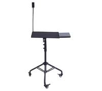 Fockety Supporto per Treppiede per Proiettore per Laptop, Supporto per Treppiede per Laptop Regolabile in Altezza per Proiettore con Vassoio Inclinabile a 180 Gradi Ruote