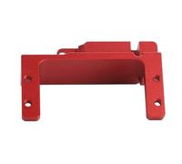 Fockety Supporto Servo RC in Lega di Alluminio, Supporto Asse Lavorato a CNC per Asse a Portale SCX10 III AR45P, con Superficie Anodizzata, per Auto Cingolata RC 1/10 (rosso)