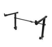Fockety Supporto universale di secondo livello per supporto per tastiera di pianoforte elettronico, supporto per tastiera a 2 livelli larghezza regolabile 16,5-29,5 pollici