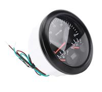 Fockety Tachimetro 85mm 3 in 1 con Voltmetro e Indicatore Livello (Black | Retroilluminazione a 7 colori, universale per , camion, auto, barche, moto, 3000 giri/min, 8-16 V