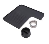 Fockety Tappetino per Macchina da caffè, Antiscivolo, Resistente all'acqua, Resistente Al Calore, per, Tampone con Base Porta Anello per Dosaggio caffè per ES601 ES655 ES701