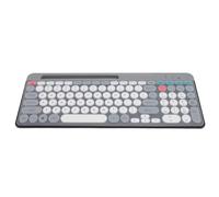 Fockety Tastiera e mouse wireless combinati, tastiera full size Bluetooth 2.4G dual mode con 100 tasti e 13 tasti di scelta rapida, mouse ottico con DPI regolabile 1000 1200 1600